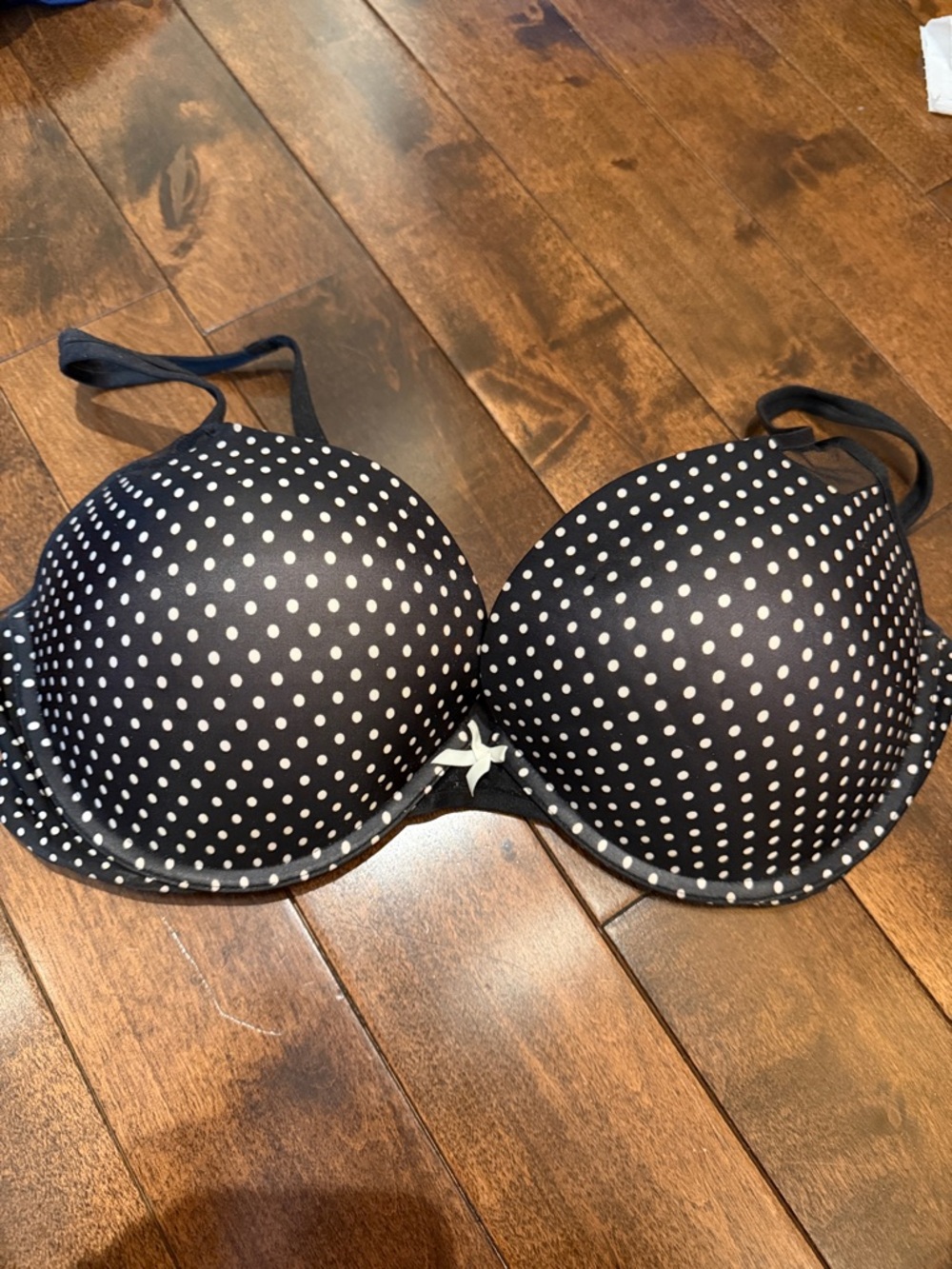 Victoria’s Secret push-up 38D Polka Dot Bra - Black with White Dots